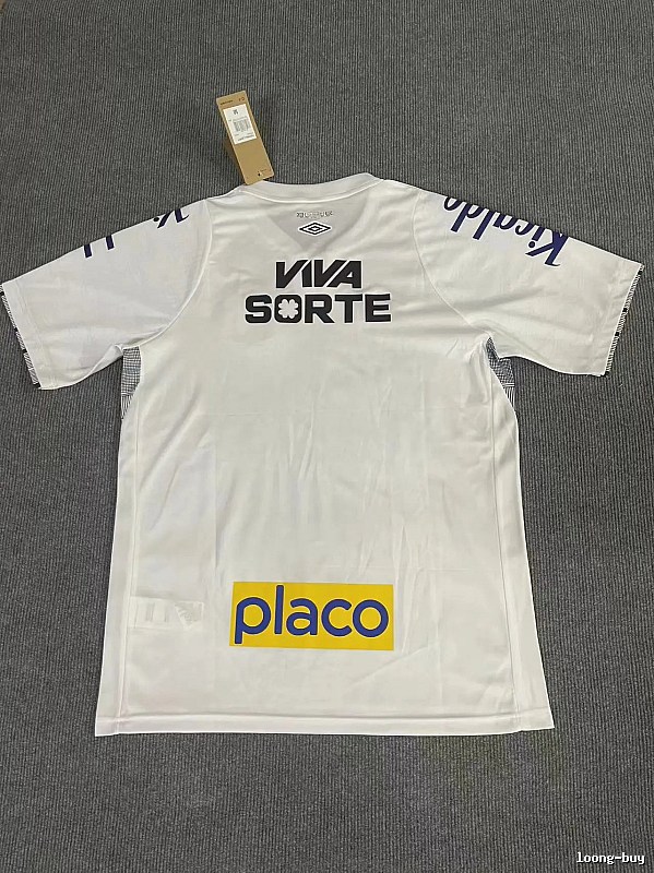 Santos Casual Neymar Jr #10 soccer jersey White Football Sponsor for Streetwear Looks