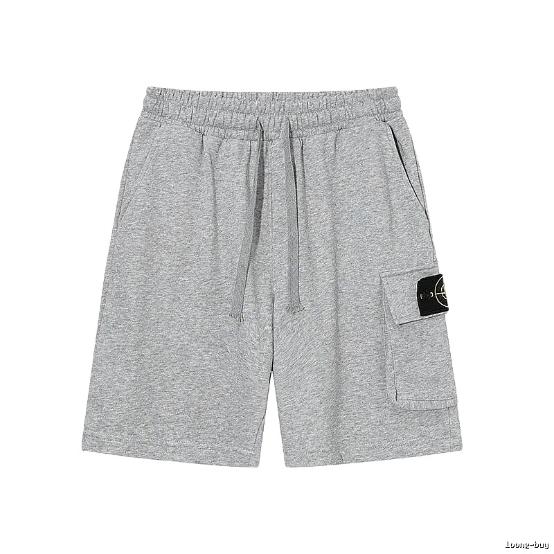 Stone Island Casual Workwear Style Gray Sweat Shorts