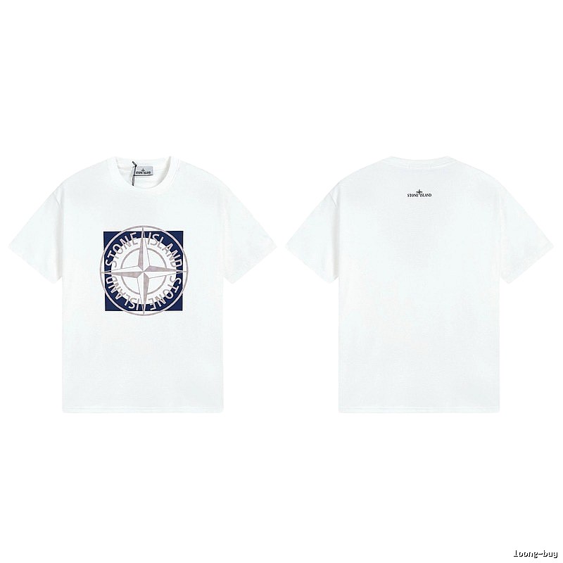 Stone Island Compass Collection Street Style White T-Shirt