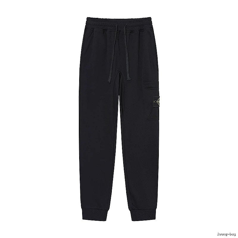 Stone Island Compass Series Street Style Black Sweatpants