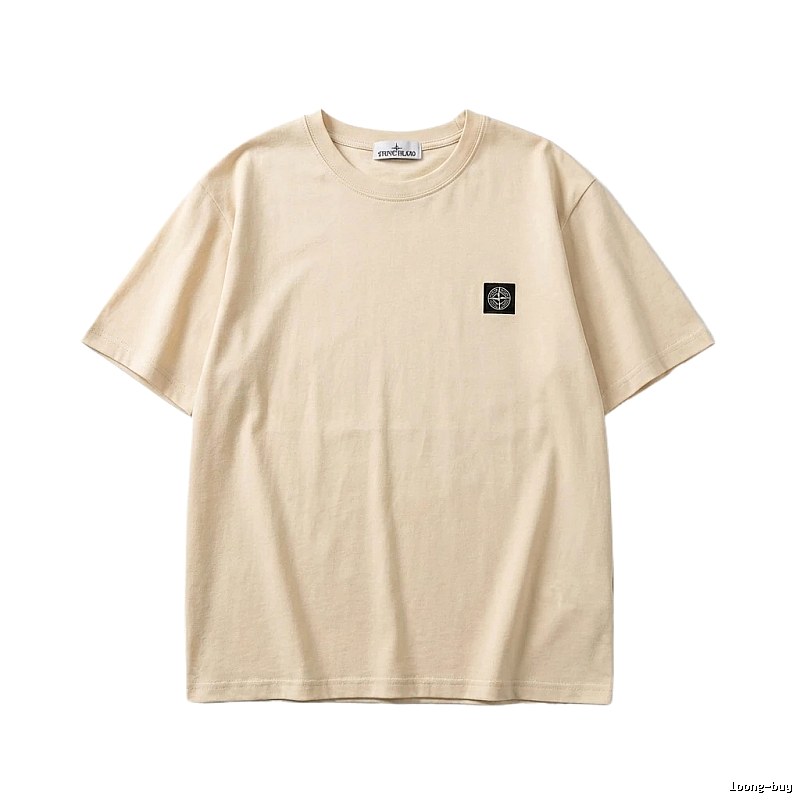 Stone Island minimalist style beige T-shirt