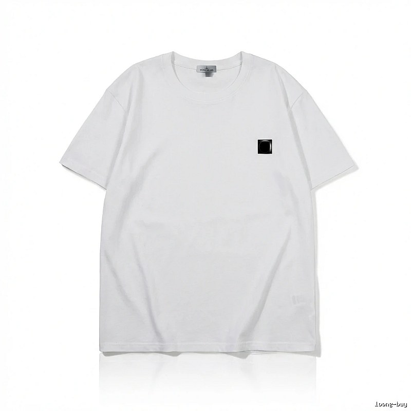 Stone Island minimalist style white T-shirt