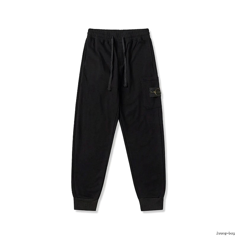 Stone Island workwear-style black sweatpants
