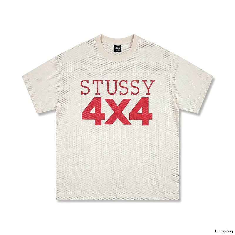 Stussy 4X4 Retro Style White T-shirt