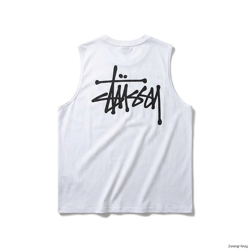 Stussy basic simple white vest