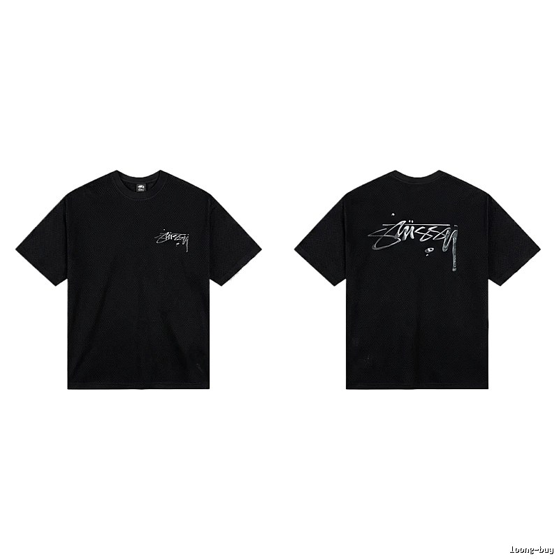 Stussy basic style minimalist black T-shirt
