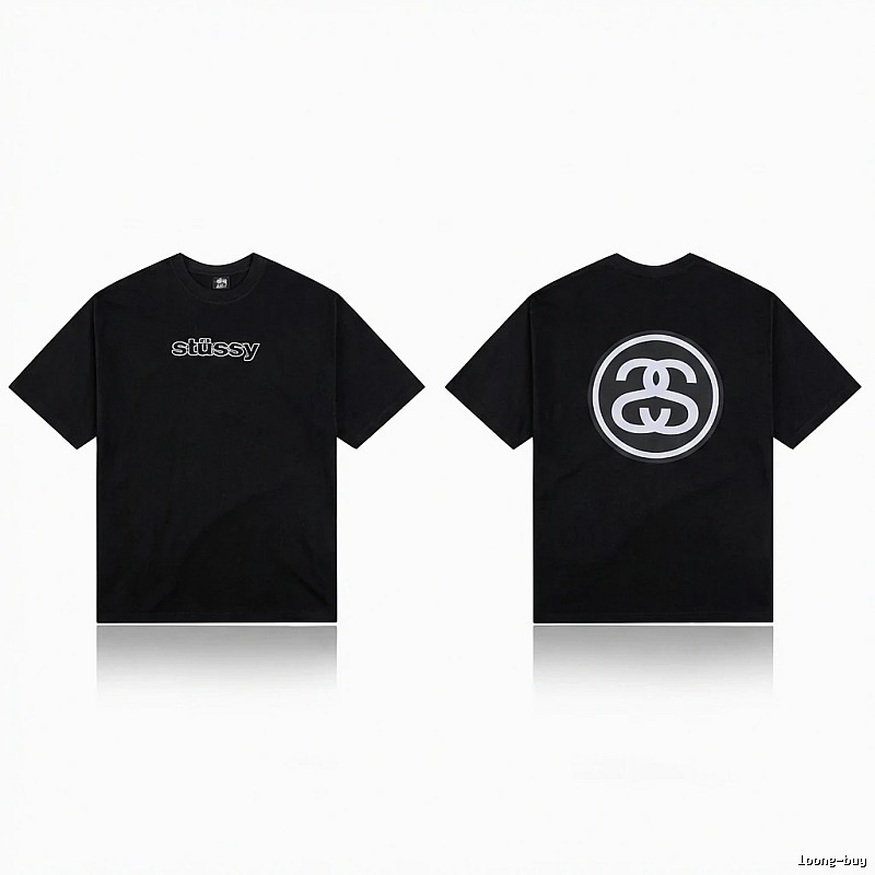 Stussy classic black T-shirt