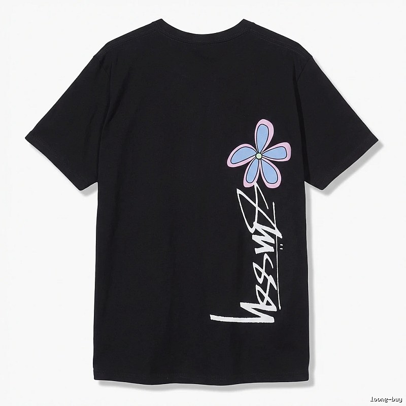 Stussy Floral Style Black T-shirt