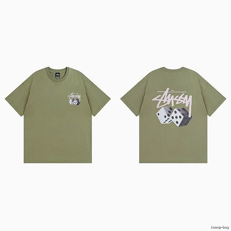 Stussy Green Spider Graphic T-Shirt Everyday Rotation Logo