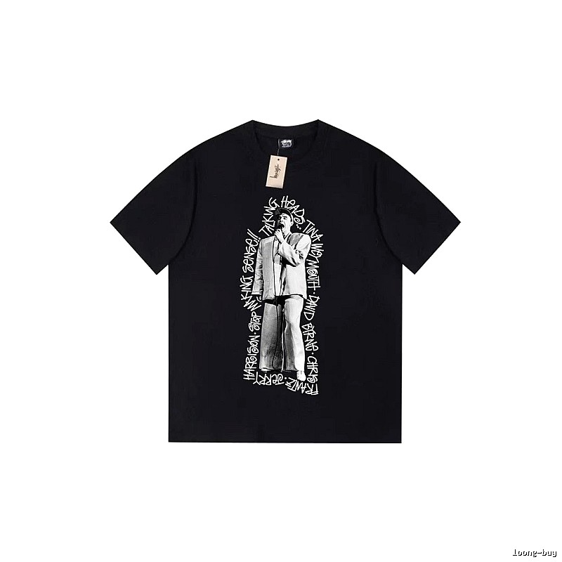 Stussy Lightweight Graphic T-shirt Black White Stussy for Trend Styling