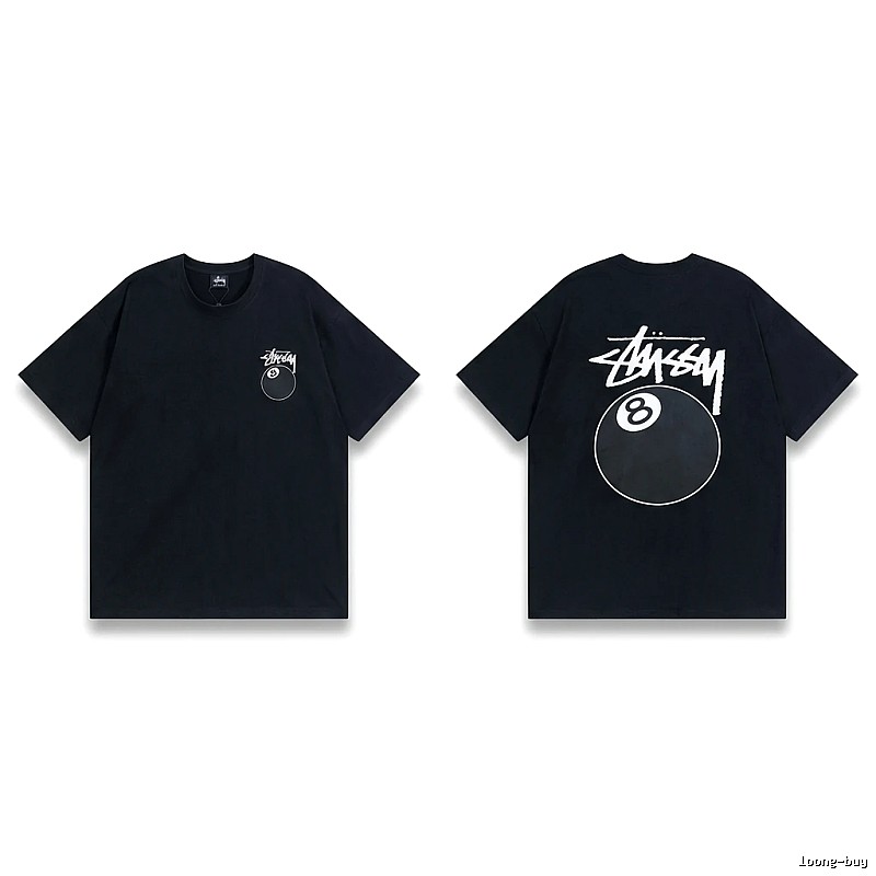 Stussy No.8 Ball Style Black T-shirt