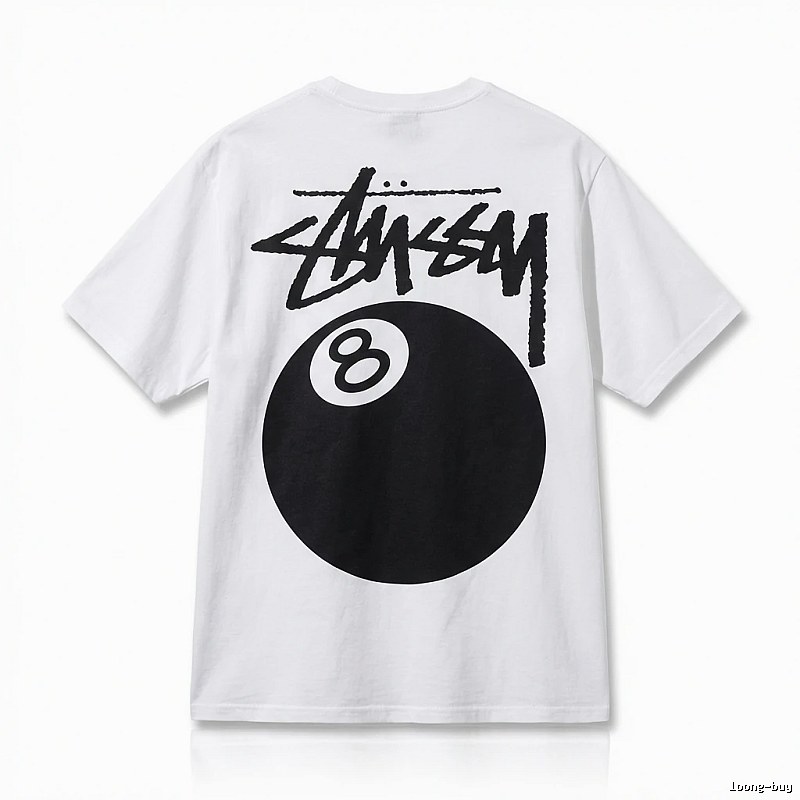 Stussy No.8 Ball White T-shirt