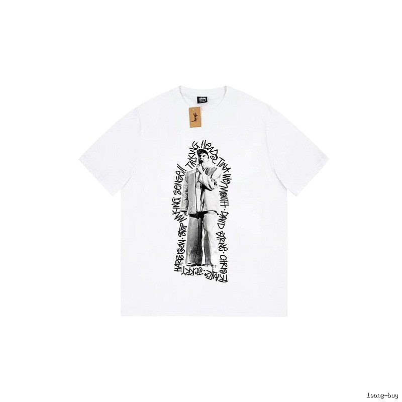 Stussy Resort Graphic T-shirt Black White Stussy for Travel Looks