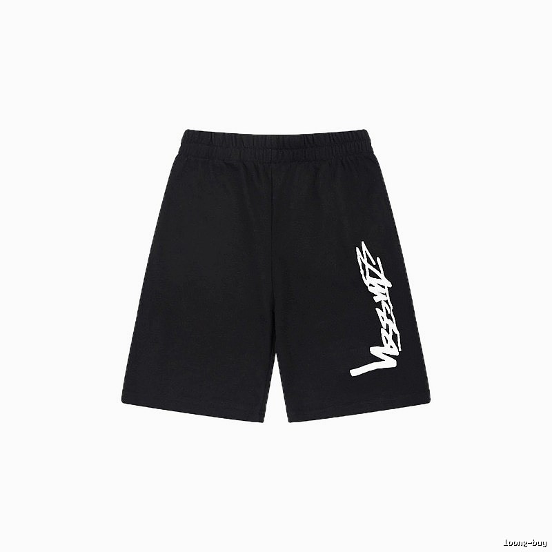 Stussy street-style black shorts