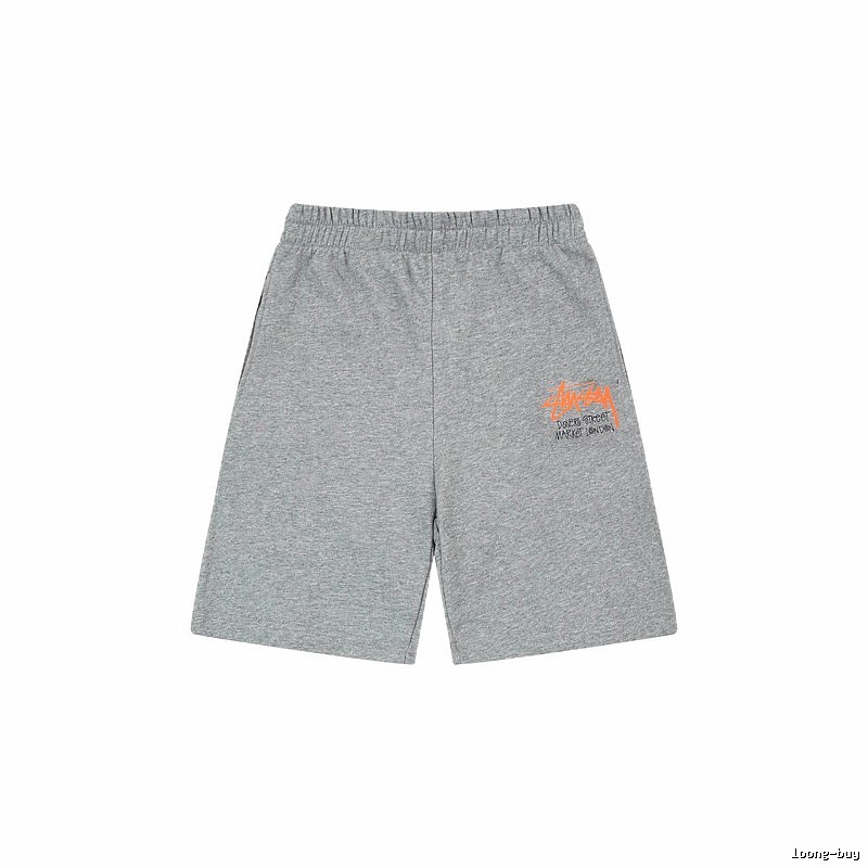 Stussy street-style grey shorts