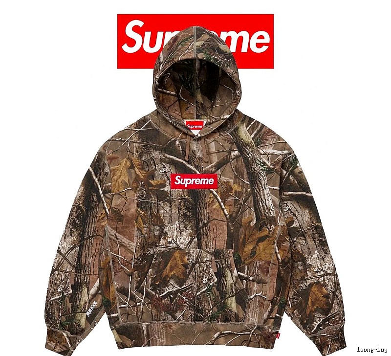 Supreme Camo Hooded Sweatshirt with Red Hoodie for Cold Weather