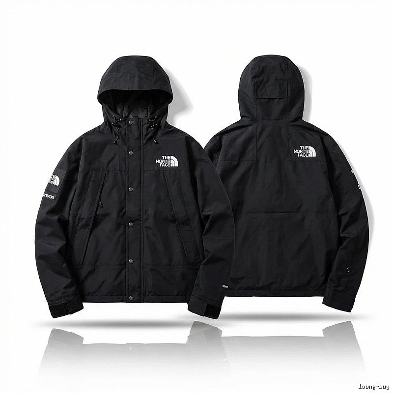 Supreme co-branded black windbreaker