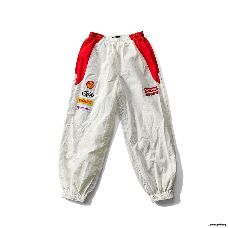 Supreme Co-branded Sporty White Pants