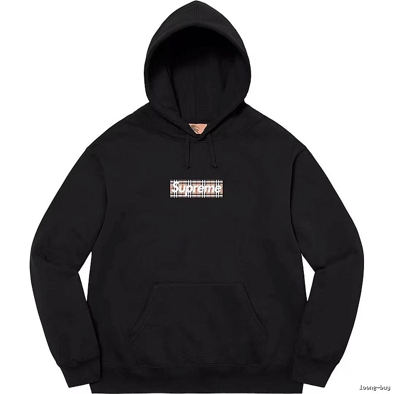 Supreme Monogram Logo hoodie Gray Red Oversized for Casual Outfits