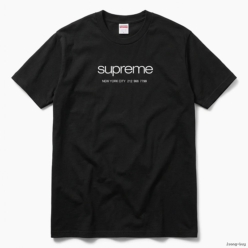 Supreme New York Style Black T-shirt