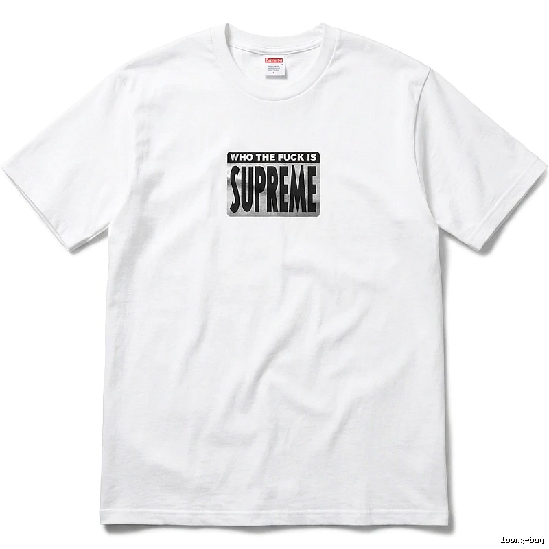 Supreme - printed trendy brand white T - shirt