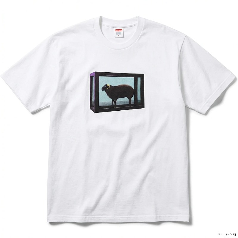Supreme Sheep Print White T-shirt