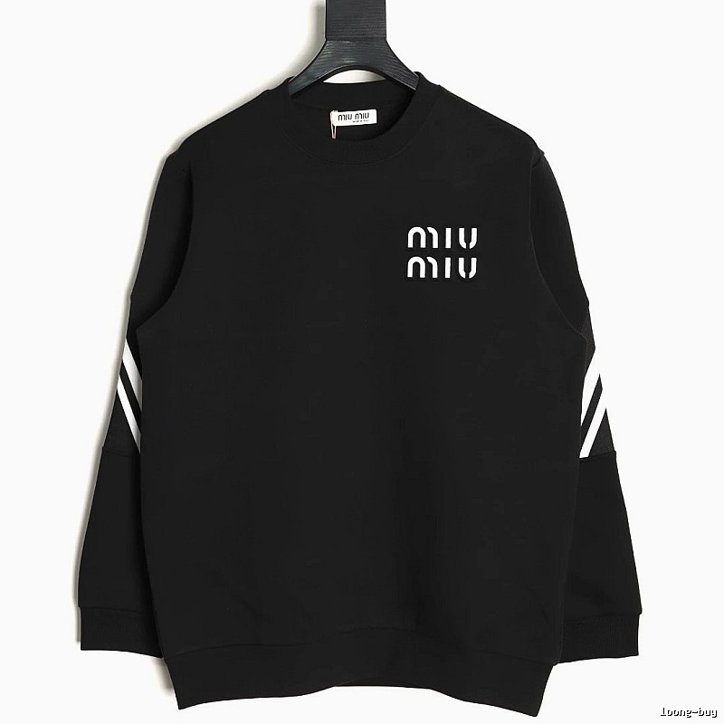 Sweatshirt by Miu Miu with Black Sweatshirt with White Miu
