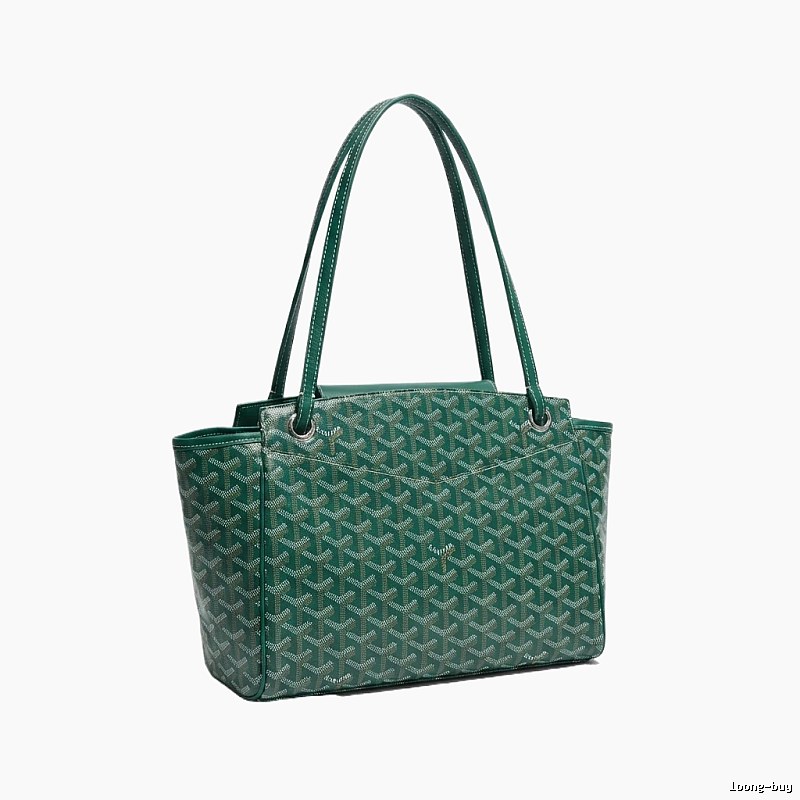 The classic retro green handbag of GOYARD
