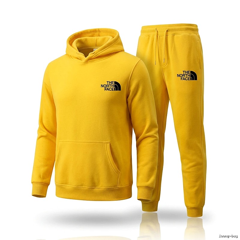 The North Face Casual Yellow Sweatshirt Set