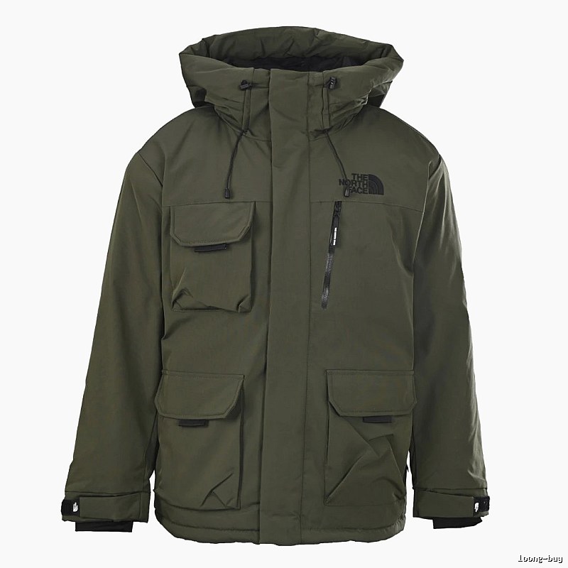 The North Face Utility Hooded Parka with oversized flap pockets and a structured outdoor silhouette - Layering