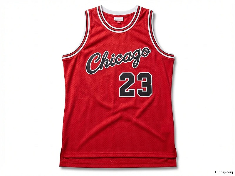 The retro red jersey of the Michael Jordan