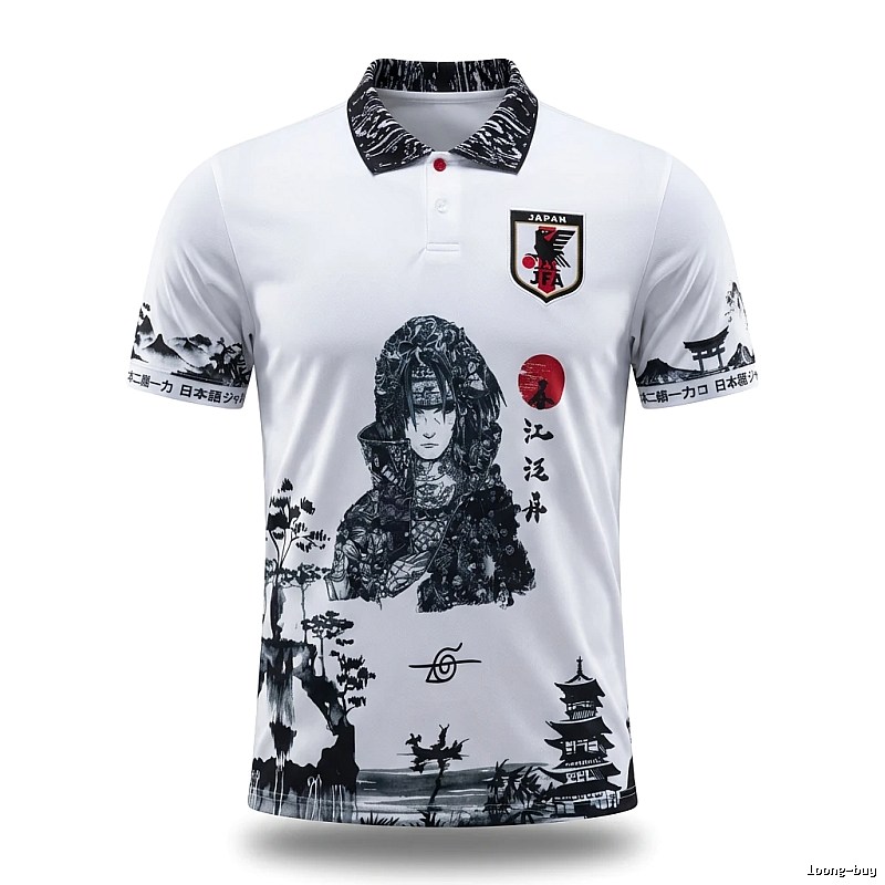 Tokyo Ghoul wind white short-sleeved shirt.