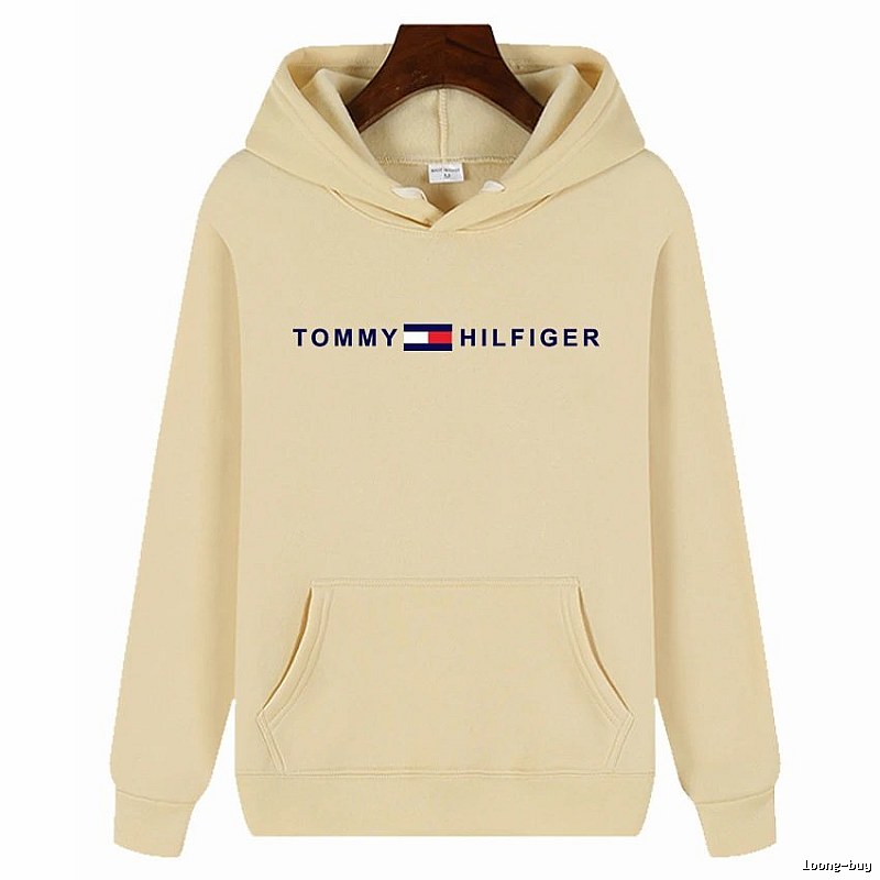 Tommy Hilfiger Patterned Logo hoodie White Tommy Hilfiger with Polished Detail