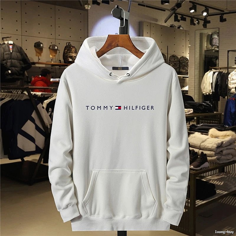 Tommy Hilfiger White Logo Hoodie Resort Wear
