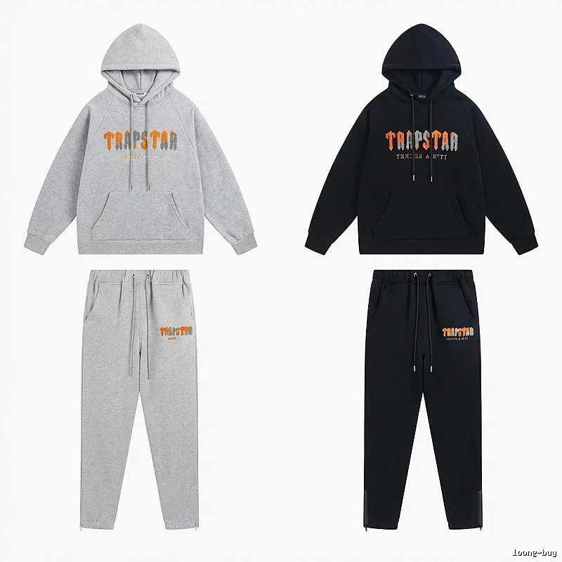 Trapstar Printed Streetwear Set (Grey/Black)