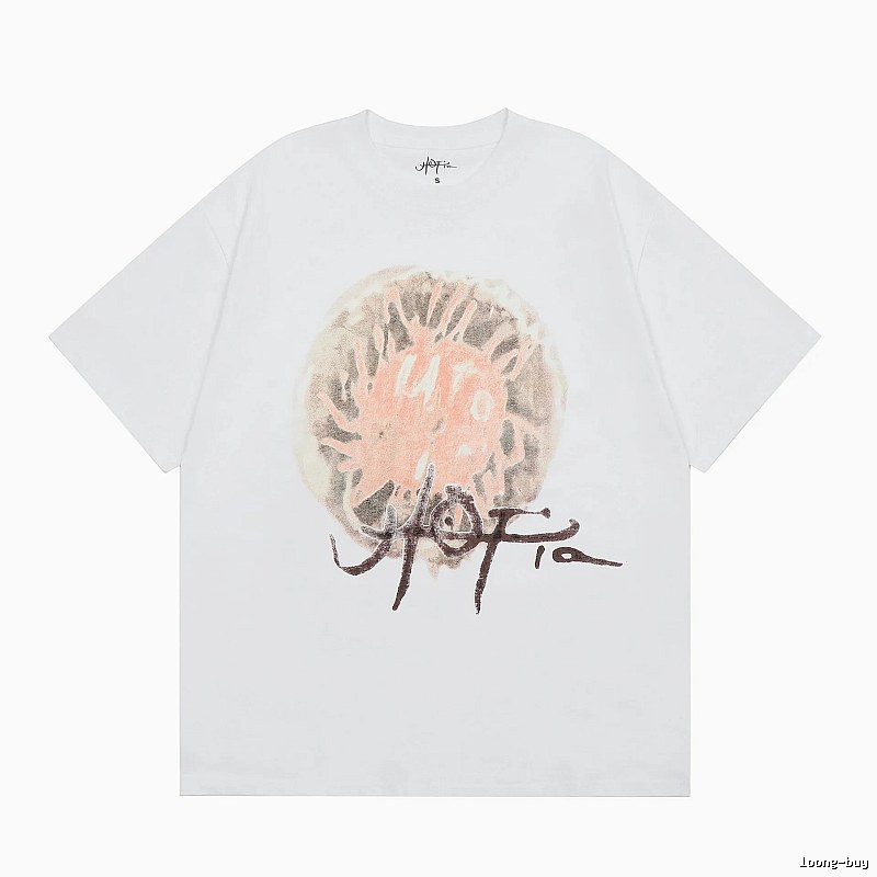 Travis Scott Travel Graphic T-shirt Brown Travis Scott with Soft Visual Tone