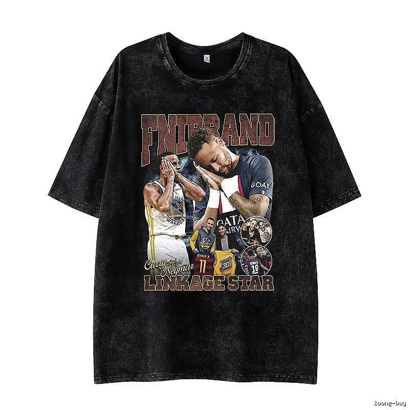 Tupac Relaxed Portrait graphic T-shirt Black Tupac Collage with Designer-Inspired Detail