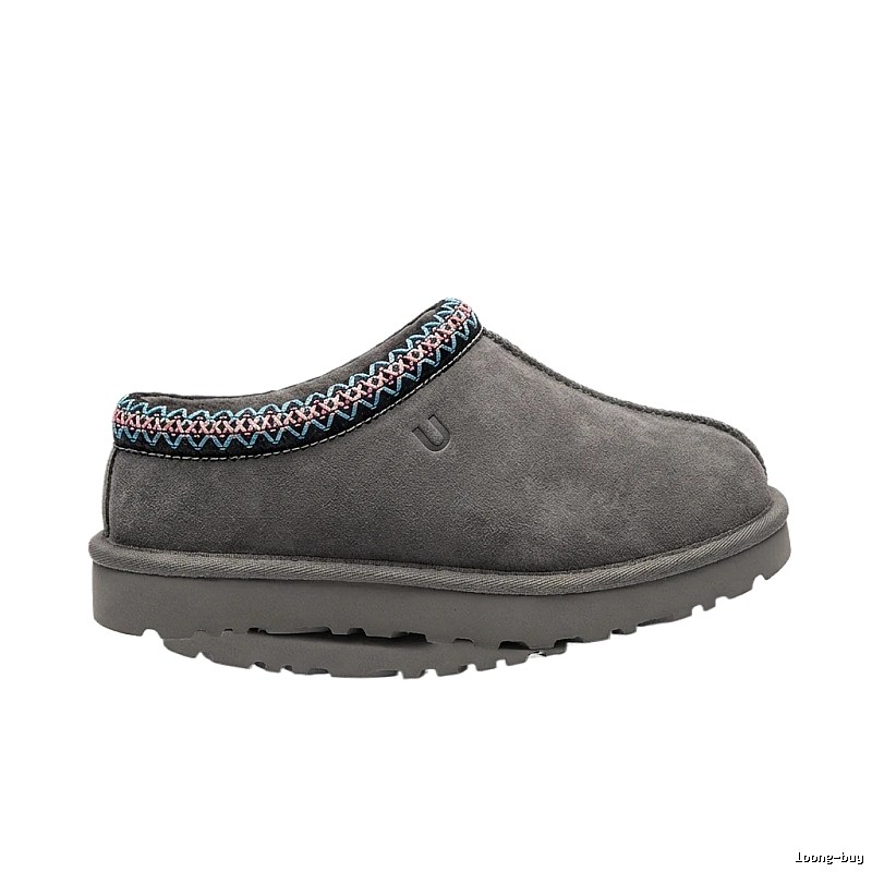 UGG retro embroidered style grey shoes