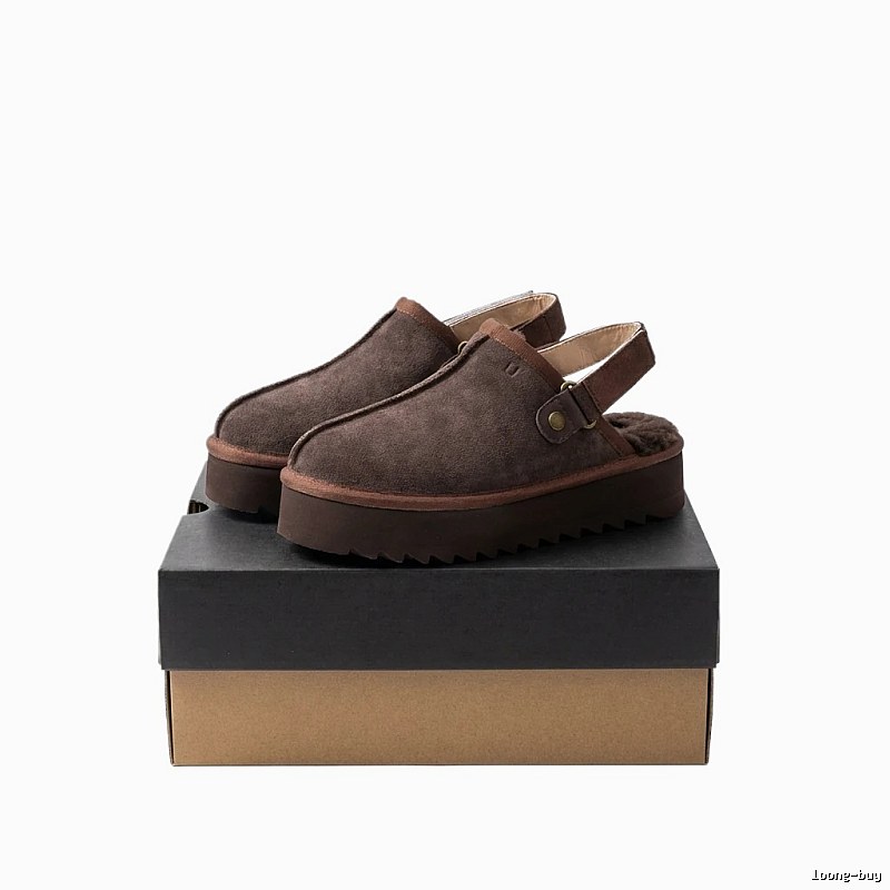 UGG Thick-Soled Retro-Style Brown Shoes