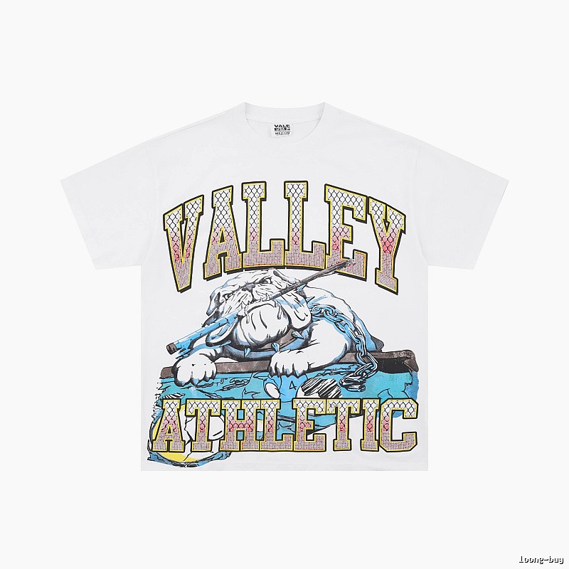Valley American Vintage Sports Style White Short-sleeve T-shirt