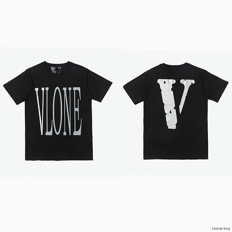 Vlone Compact Logo T-shirt Black Purple Vlone for Sport-Inspired Styling