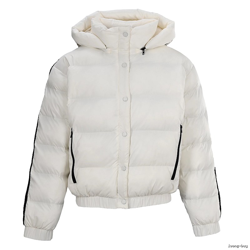 Weekend Cropped Puffer Jacket with high collar
