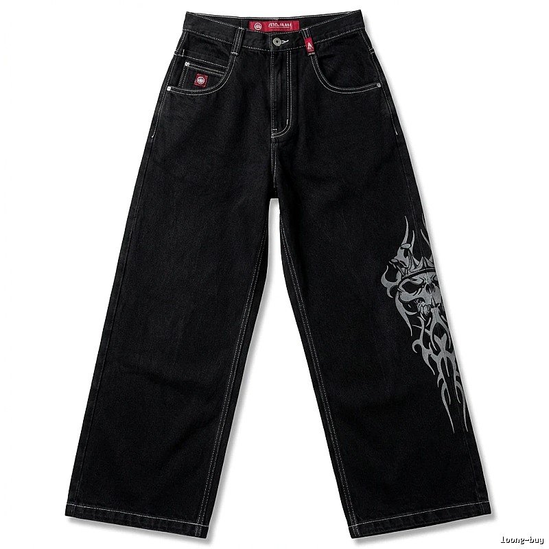 Y2K style black jeans