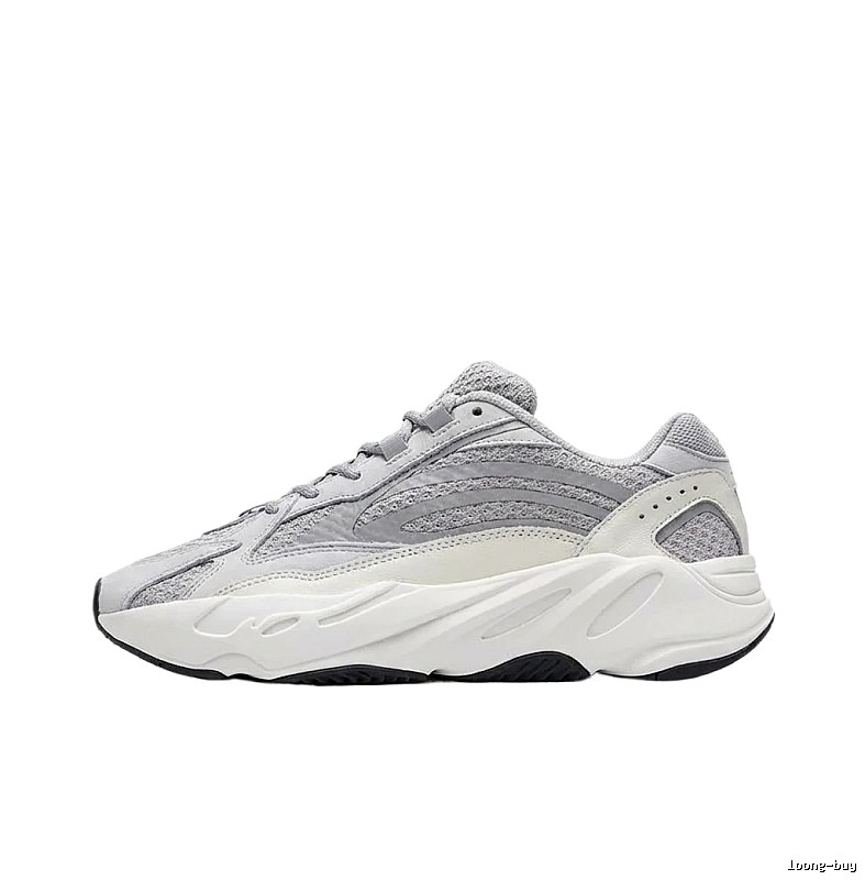 Yeezy retro gray and white sports shoes