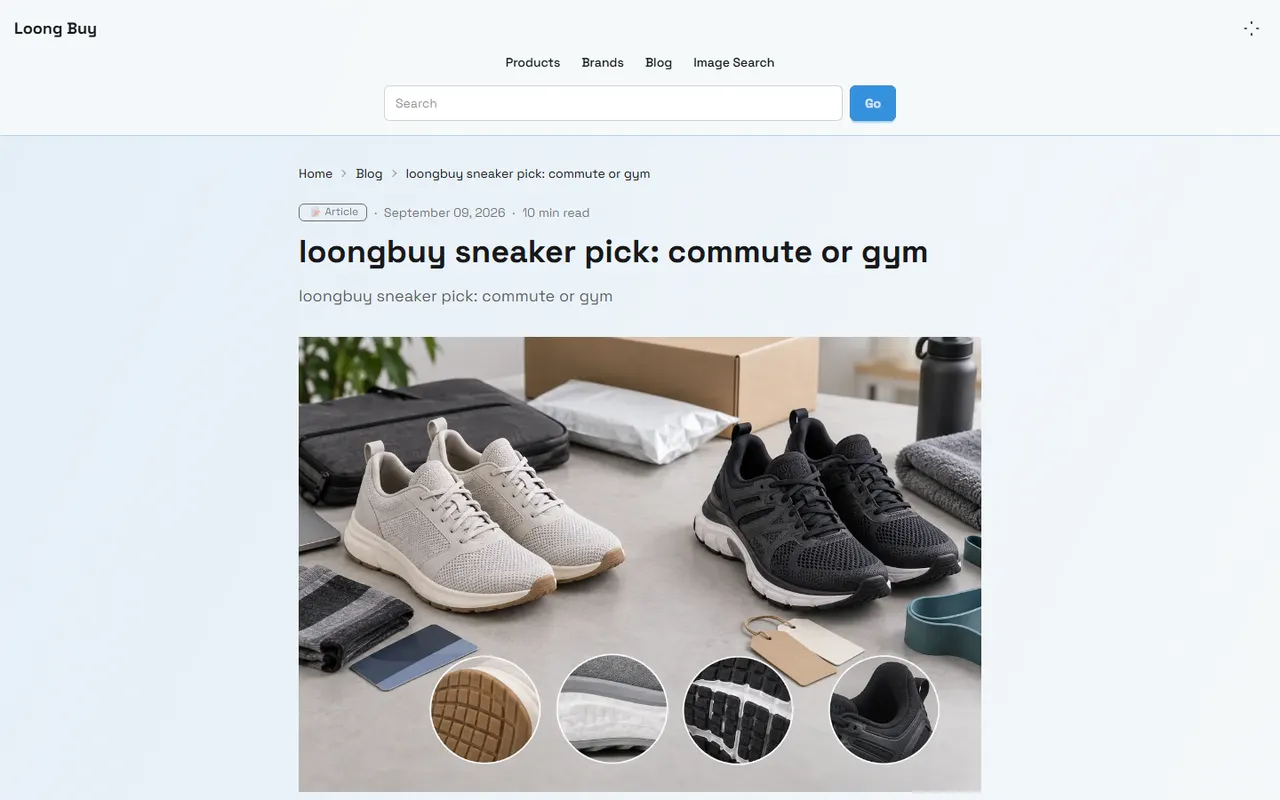 loongbuy Sneaker QC Workflow visual guide for loongbuy